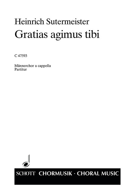 Front Cover Image Gratias agimus tibi 