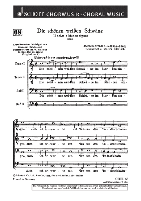 Front Cover Image Die schönen weißen Schwäne 