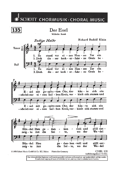 Front Cover Image Der Esel 
