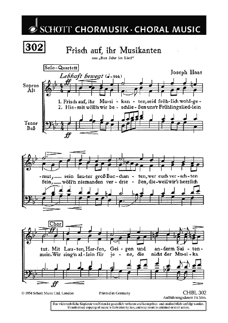 Front Cover Image Frisch auf, ihr Musikanten 