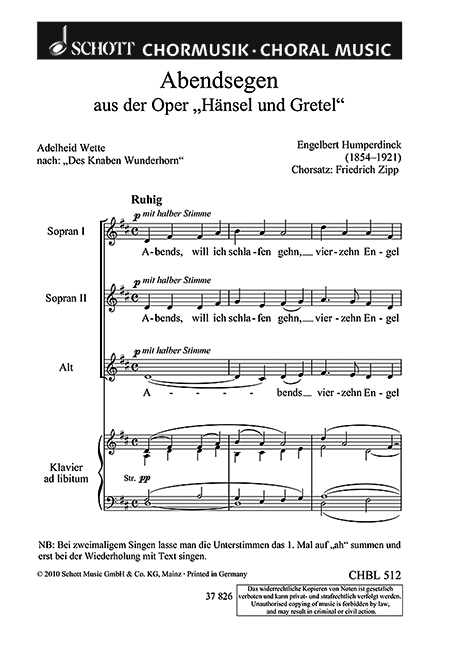 Front Cover Image Abendsegen 