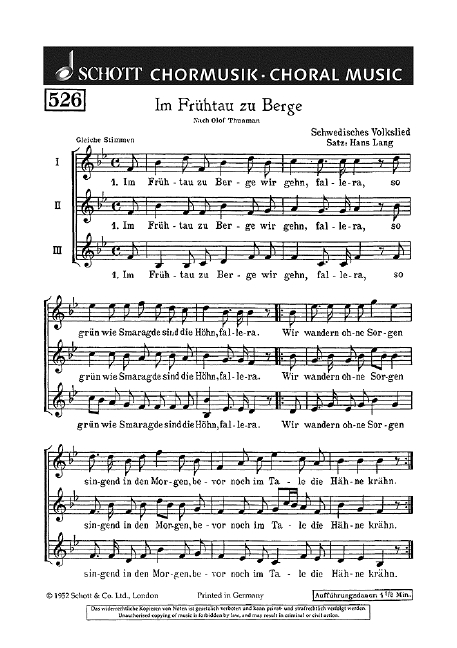 Front Cover Image Im Frühtau zu Berge 