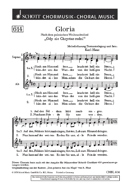 Front Cover Image Gloria 