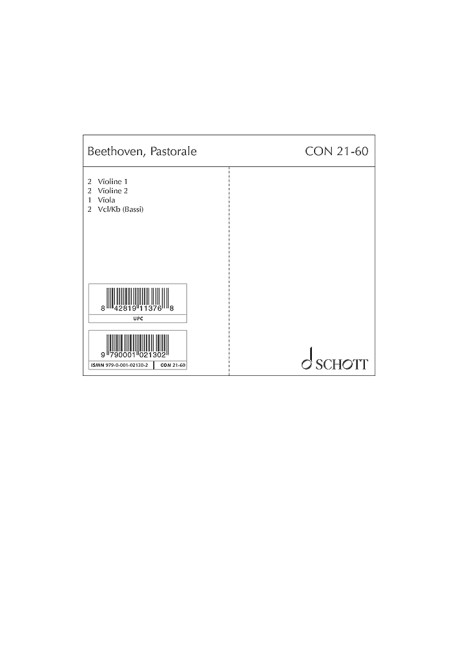 Front Cover Image Pastorale op. 43 