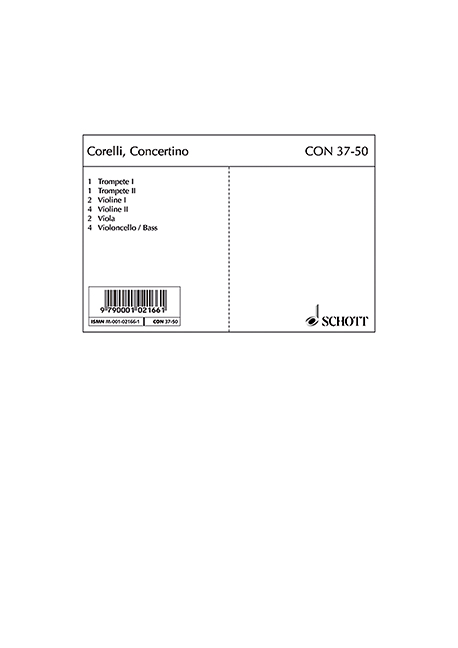 Front Cover Image Concertino B-Dur 