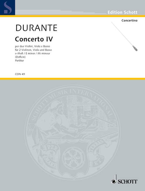 Front Cover Image Concerto IV e-Moll 