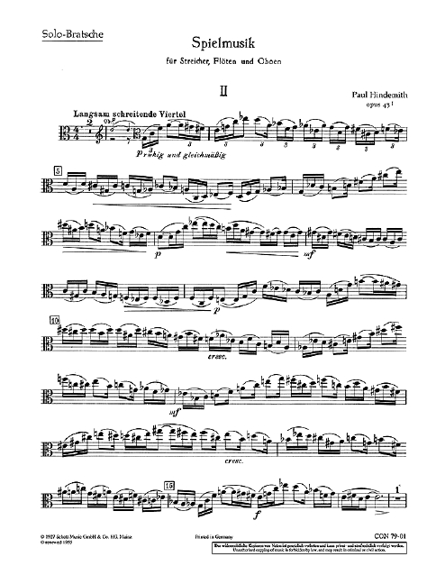 Front Cover Image Spielmusik op. 43/1 