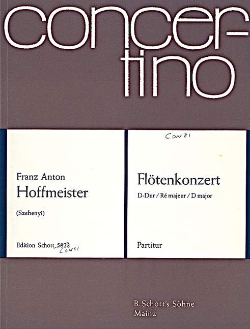 Front Cover Image Flötenkonzert D-Dur 