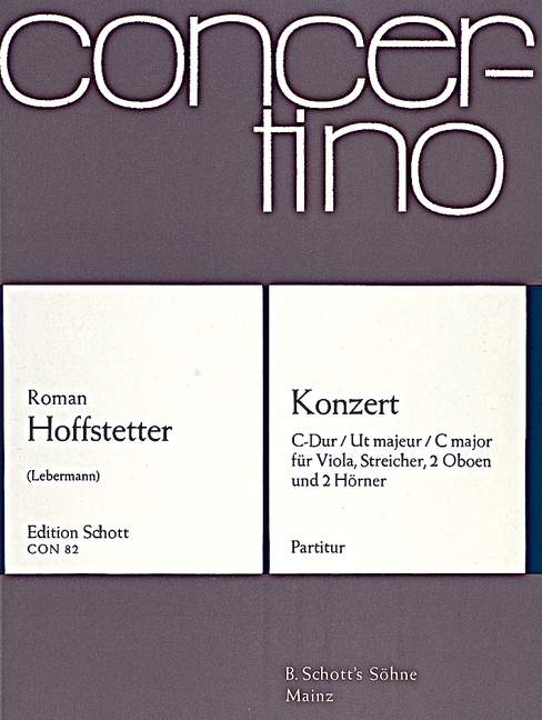 Front Cover Image Konzert C-Dur 