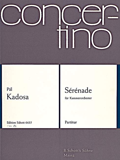 Front Cover Image Sérénade op. 65 