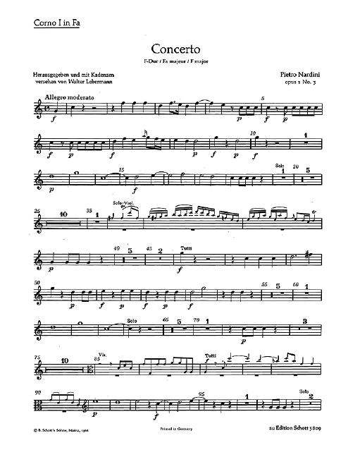 Front Cover Image Concerto F-Dur op. 1/3 