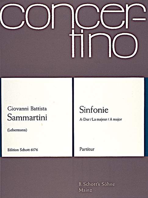 Front Cover Image Sinfonie A-Dur J-C 62 