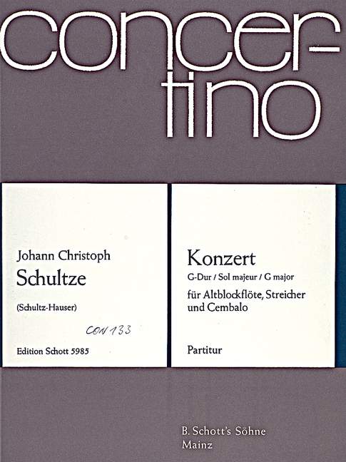 Front Cover Image Konzert G-Dur 