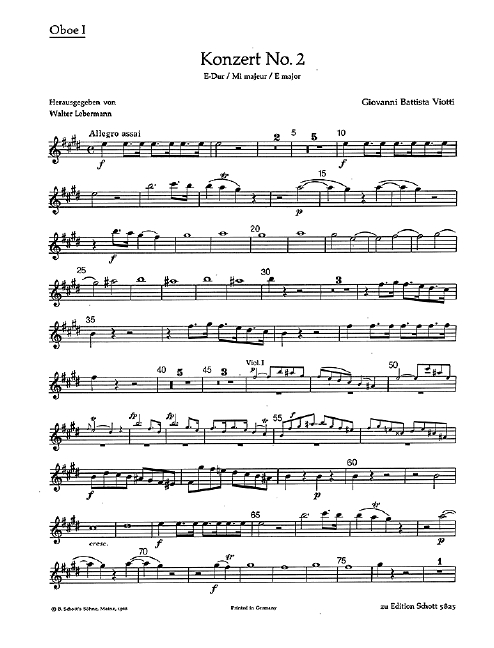 Front Cover Image Konzert No. 2 E-Dur 