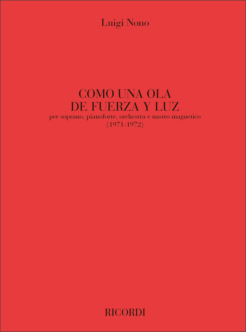 Front Cover Image Como Una Ola De Fuerza Y Luz