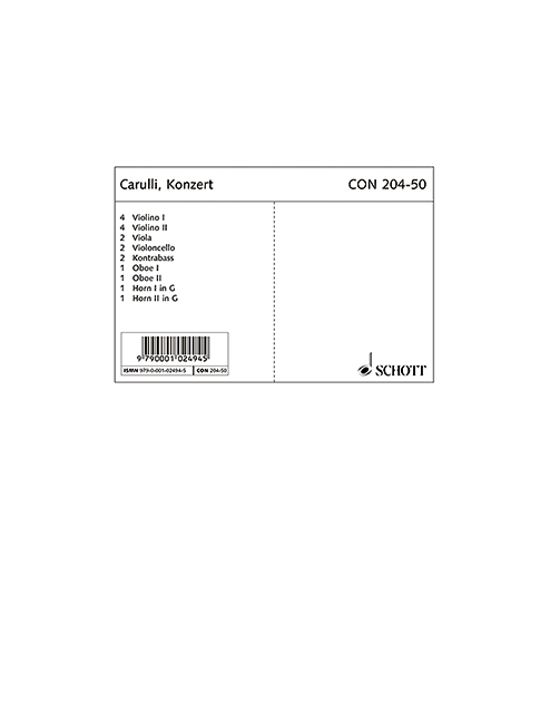 Front Cover Image Konzert e-Moll op. 140 