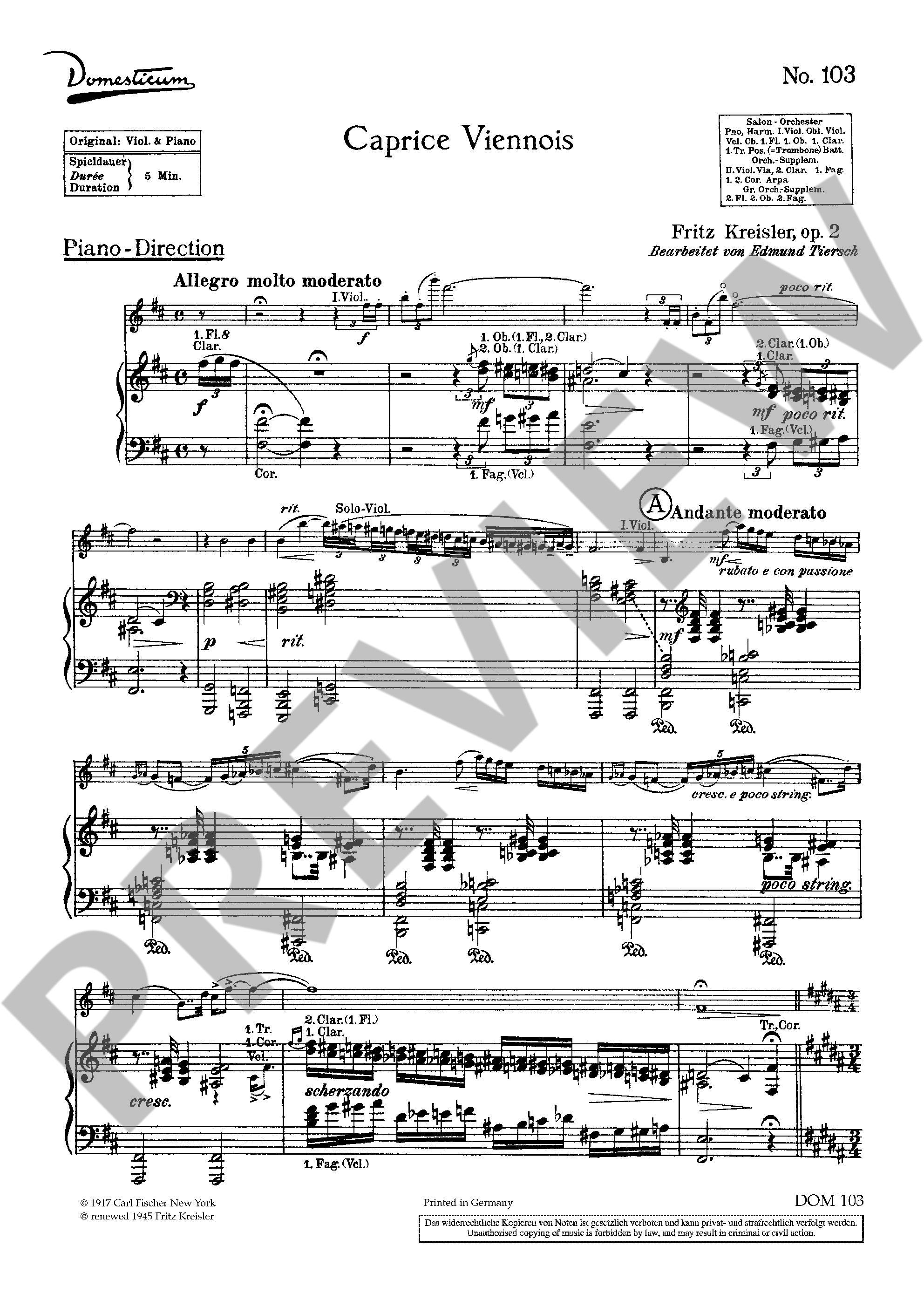 Other Cover Image Caprice Viennois 