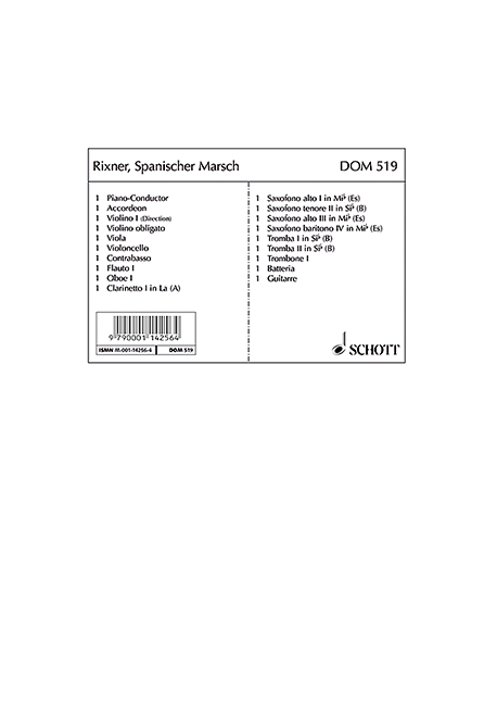 Front Cover Image Spanischer Marsch 