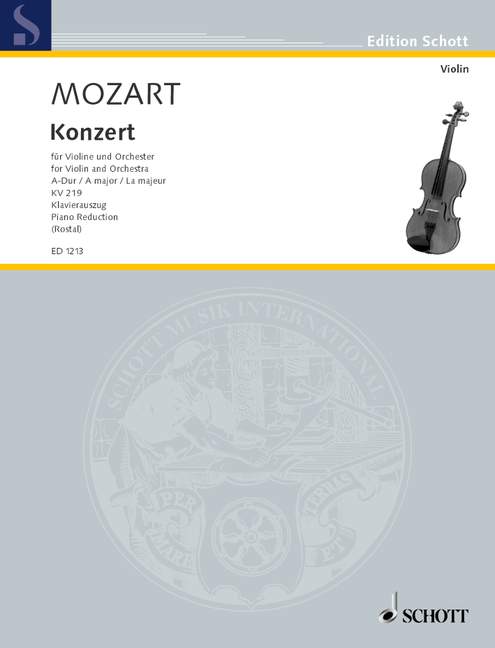 Front Cover Image Konzert A-Dur KV 219 