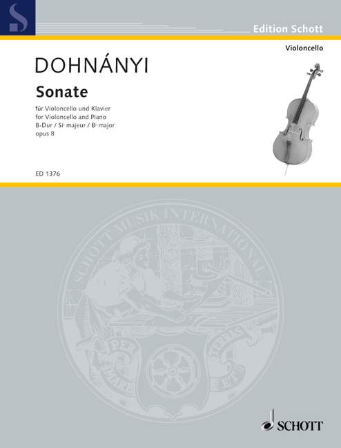 Front Cover Image Sonate B-Dur op. 8 
