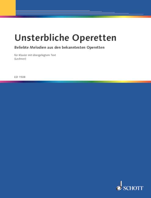 Front Cover Image Unsterbliche Operetten 