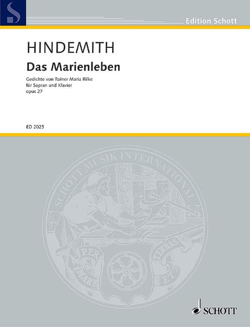 Front Cover Image Das Marienleben op. 27 