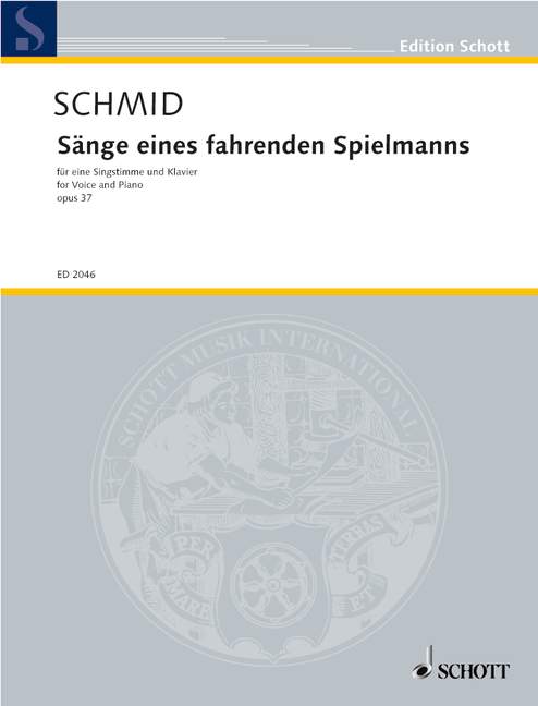 Front Cover Image Sänge eines fahrenden Spielmanns op. 37 