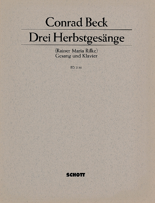 Front Cover Image 3 Herbstgesänge 