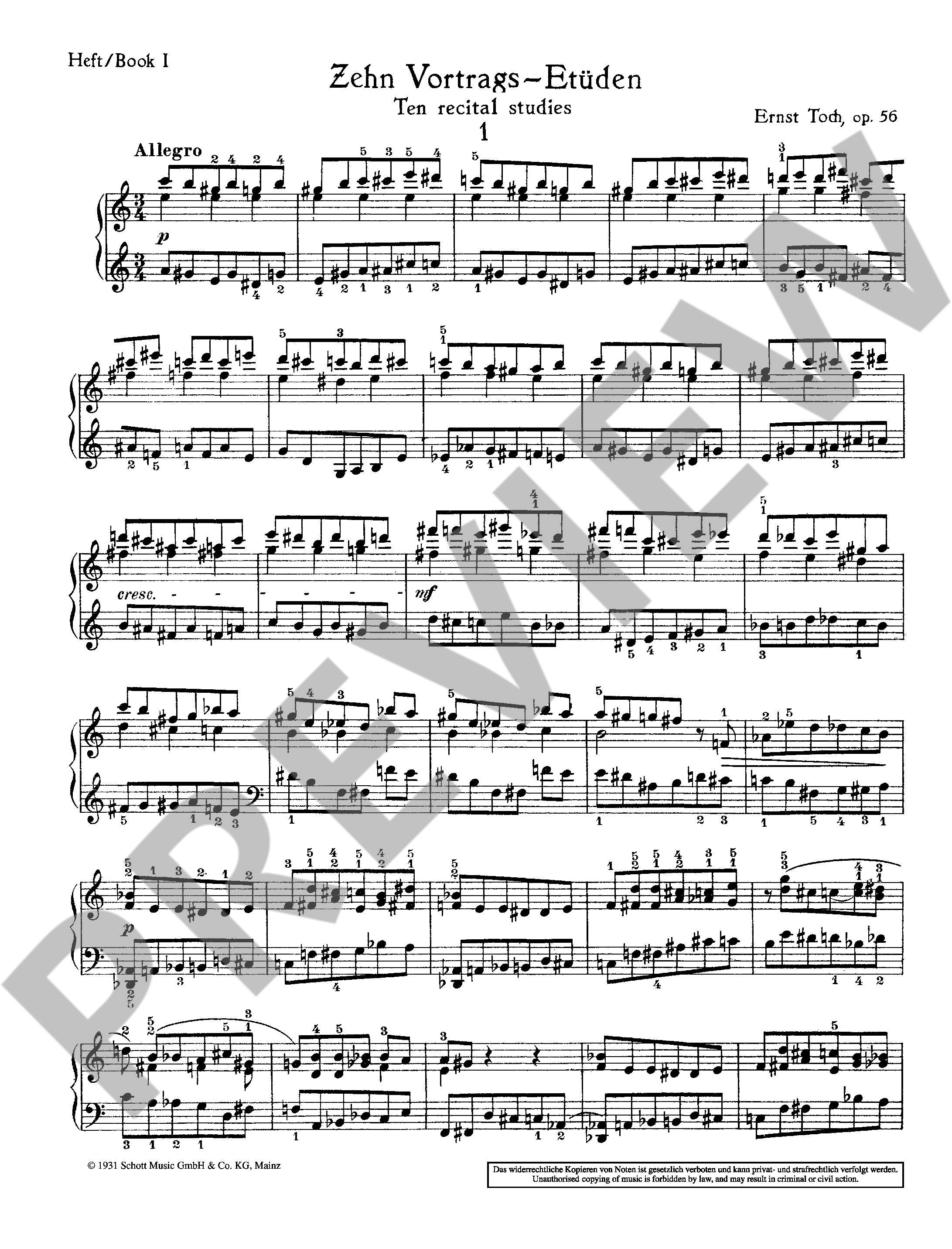 Other Cover Image Fünfmal zehn Etüden op. 56 