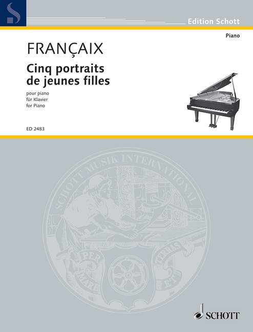 Front Cover Image Cinq portraits de jeunes filles 