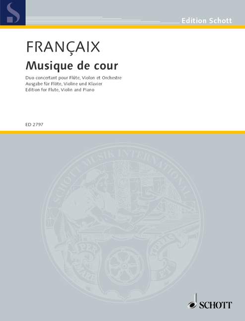 Front Cover Image Musique de cour 