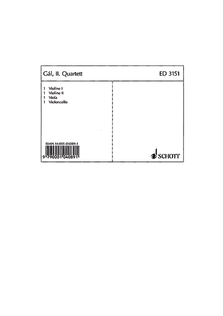 Front Cover Image II. Quartett a-Moll op. 35 