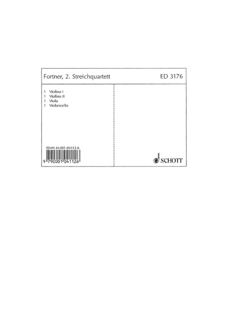 Front Cover Image 2. Streichquartett 