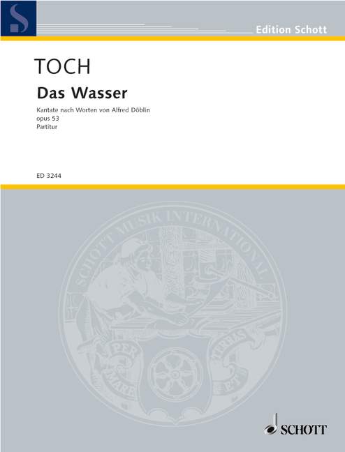 Front Cover Image Das Wasser op. 53 