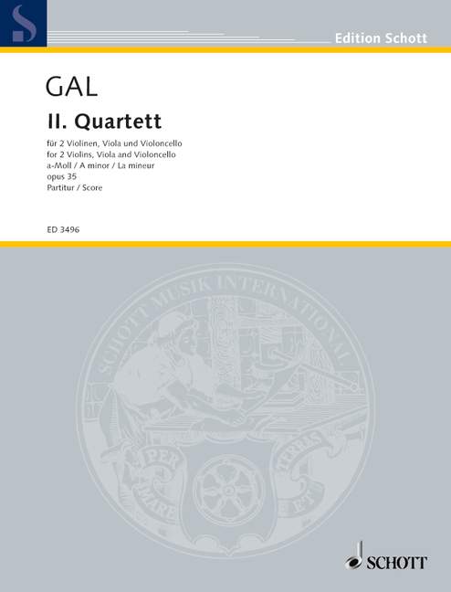 Front Cover Image II. Quartett a-Moll op. 35 