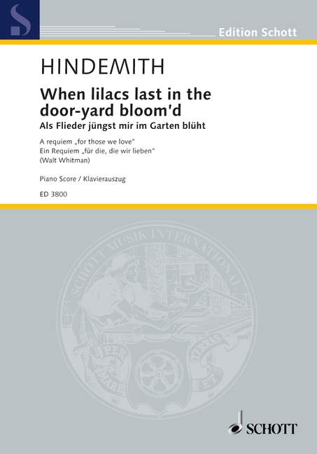Front Cover Image Als Flieder jüngst mir im Garten blüht 