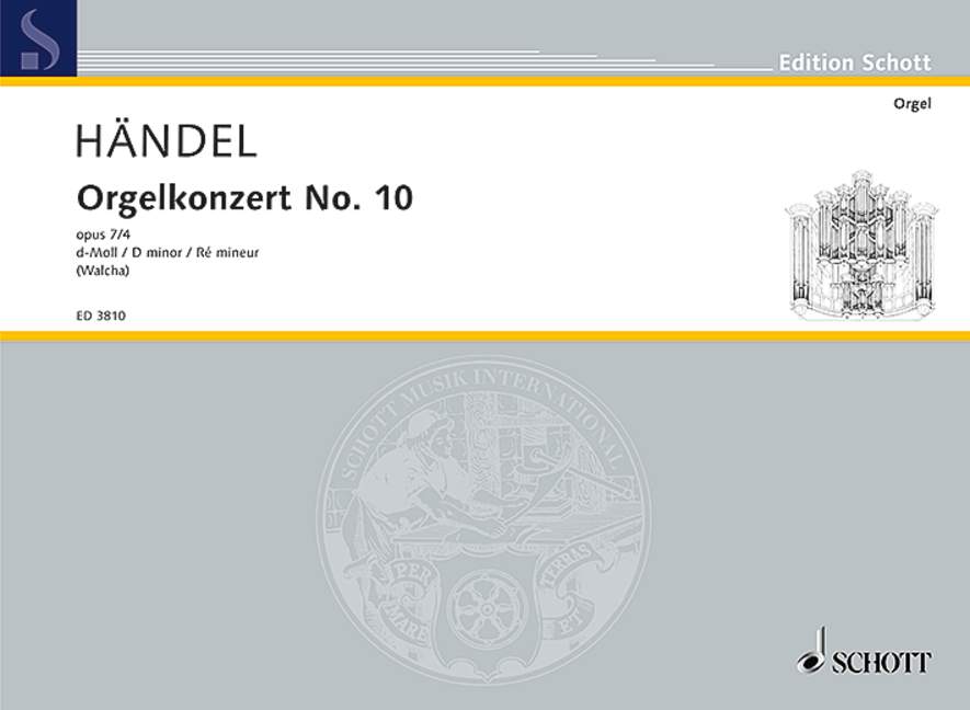 Front Cover Image Orgel-Konzert Nr. 10 d-Moll op. 7/4 HWV 309 