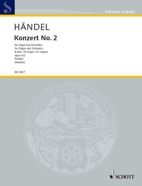 Front Cover Image Orgel-Konzert Nr. 2 B-Dur op. 4/2 HWV 290 