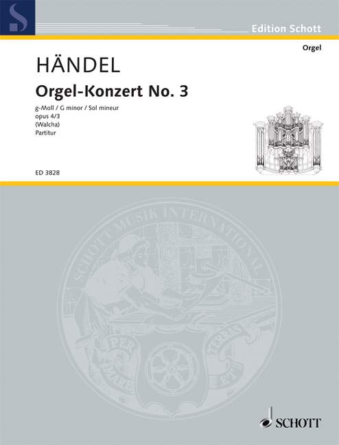 Front Cover Image Orgel-Konzert Nr. 3 g-Moll op. 4/3 HWV 291 