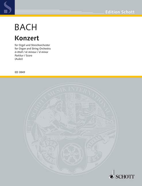 Front Cover Image Konzert d-Moll BWV 1052 
