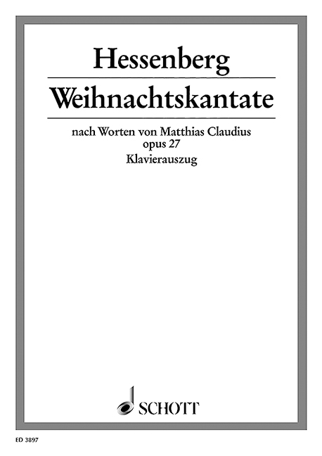 Front Cover Image Weihnachtskantate op. 27 