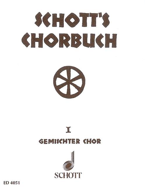 Front Cover Image Schott's Chorbuch Band 1