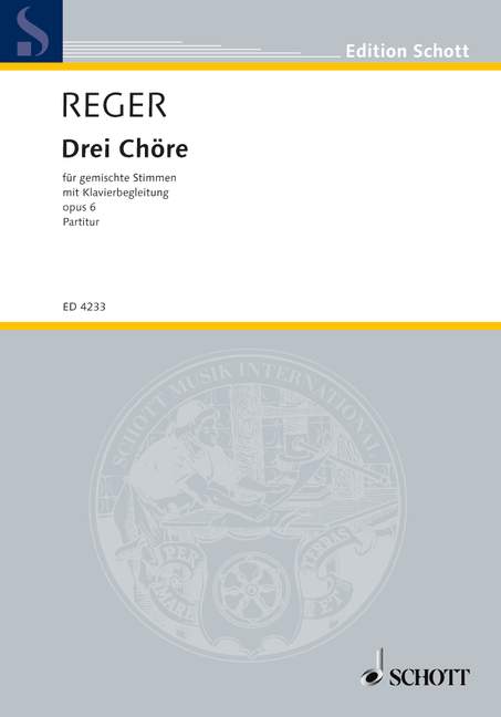 Front Cover Image Drei Chöre op. 6 