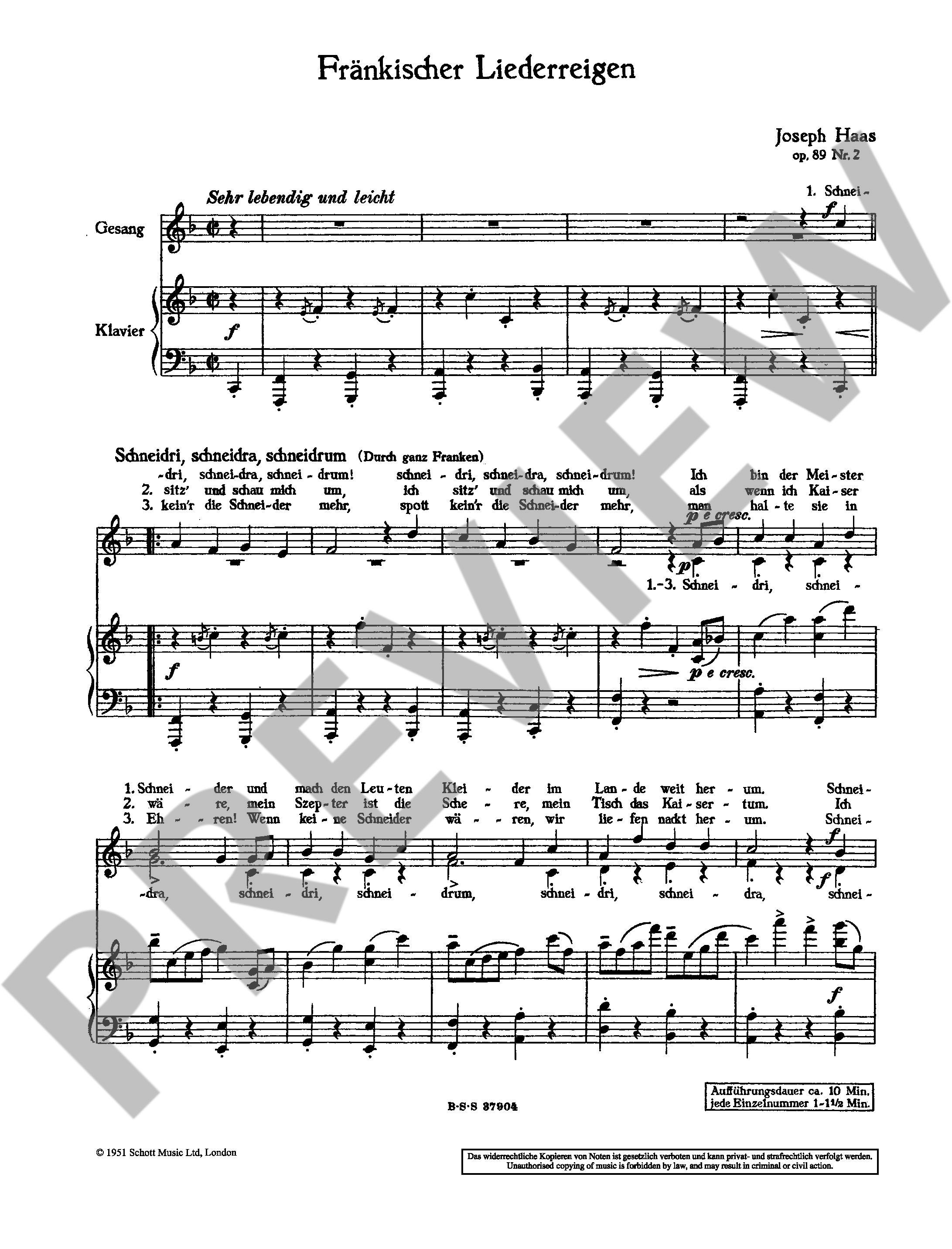 Other Cover Image Liederreigen nach Volksweisen op. 89/2 
