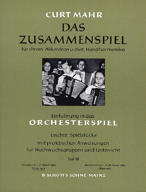 Front Cover Image Das Zusammenspiel Heft 3