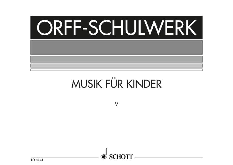 Front Cover Image Musik für Kinder Band 5