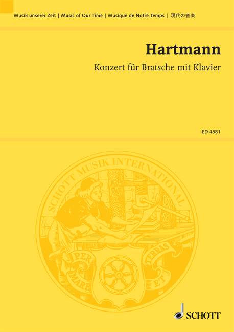 Front Cover Image Konzert für Bratsche mit Klavier 