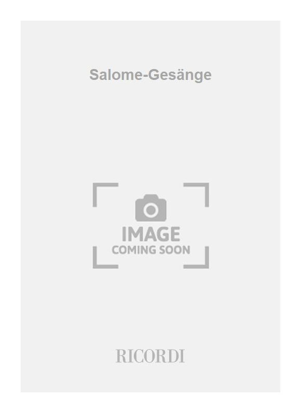 Front Cover Image Salome Gesänge