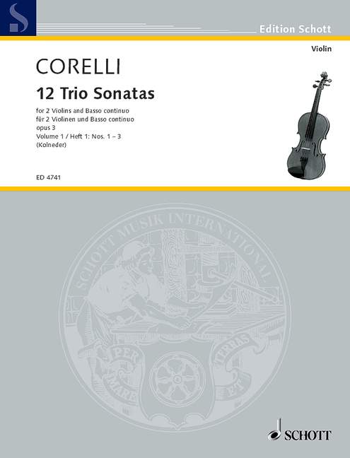 Front Cover Image 12 Triosonaten op. 3 