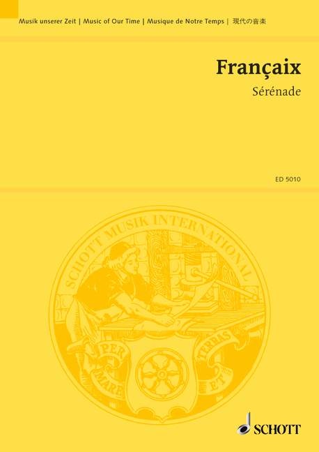 Front Cover Image Sérénade 